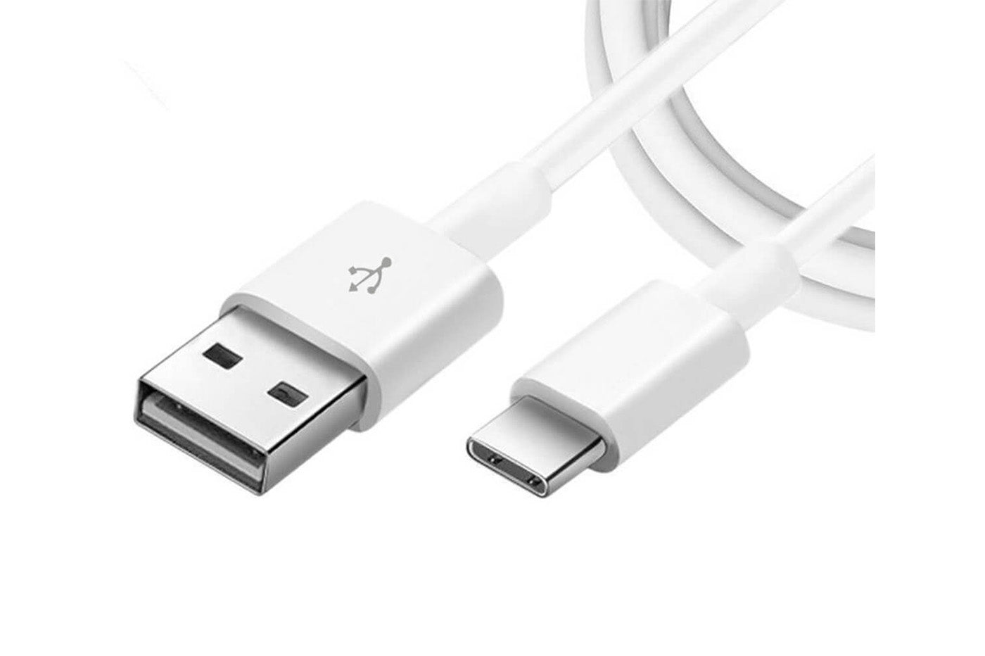 - Cavo di Ricarica USB TIPO C to USB - Cavetto da 1 Metro - USB-C to USB - Bianco