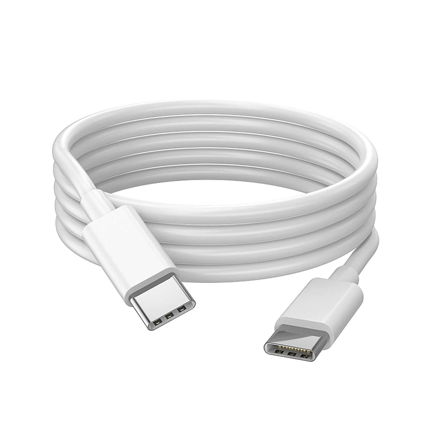 - Cavo di Ricarica USB TIPO C - Cavetto da 1 Metro TYPE-C - USB-C to USB-C Bianco