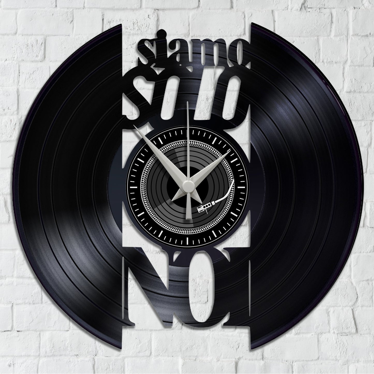 - Orologio da Parete su Disco in Vinile da 33 Giri Realizzato a Mano - VASCO -