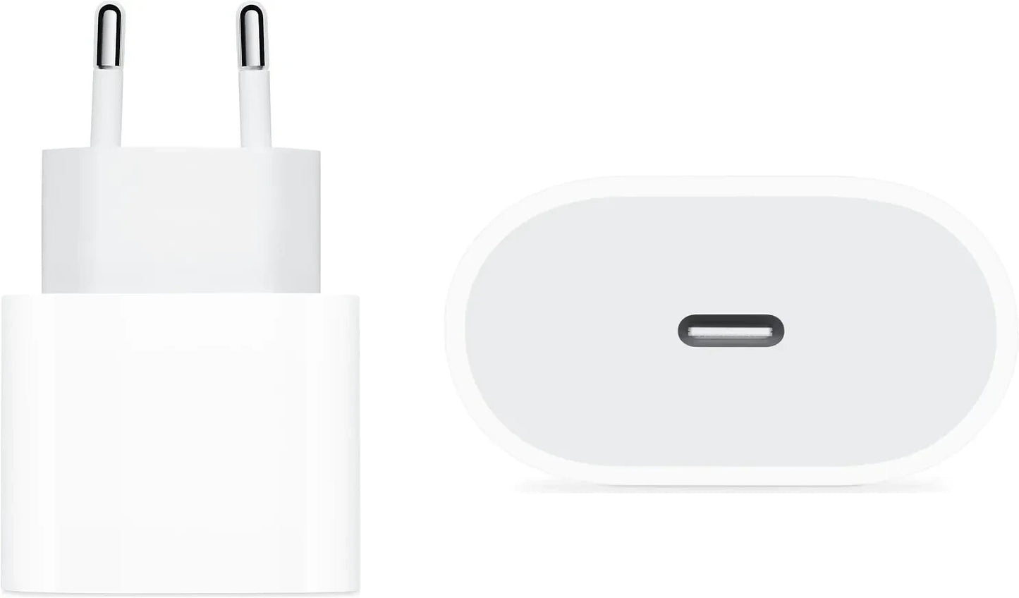 - Alimentatore da Muro 20W USB-C Ricarica Rapida per Smartphone e Tablet