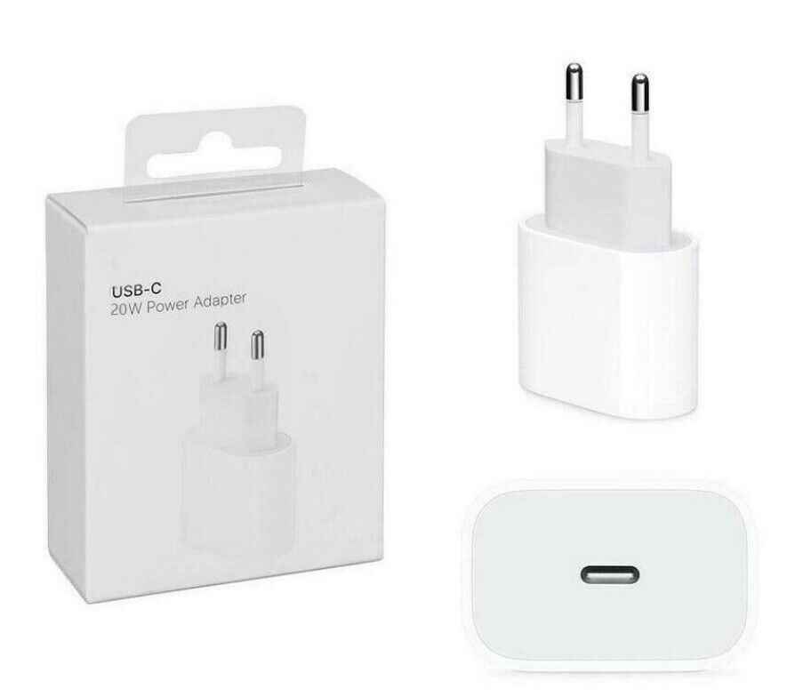 - Alimentatore da Muro 20W USB-C Ricarica Rapida per Smartphone e Tablet
