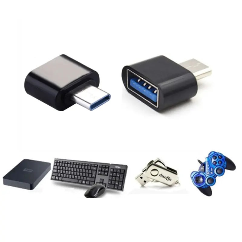 - ADATTATORE da USB a USB TYPE-C - ALLUMINIO - Femmina USB Maschio USB Type C