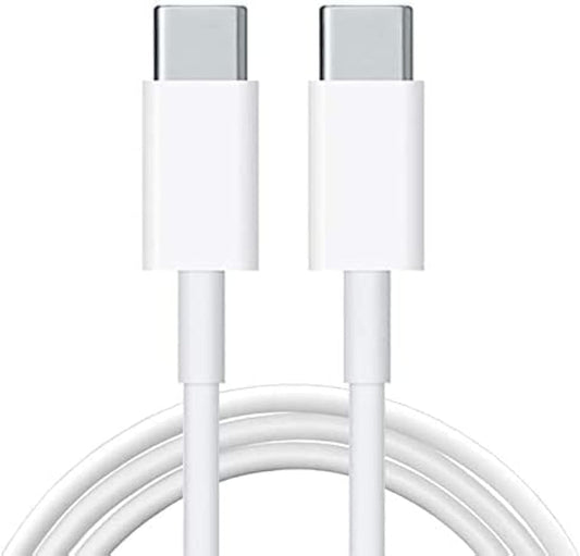 - Cavo di Ricarica USB TIPO C - Cavetto da 1 Metro TYPE-C - USB-C to USB-C Bianco