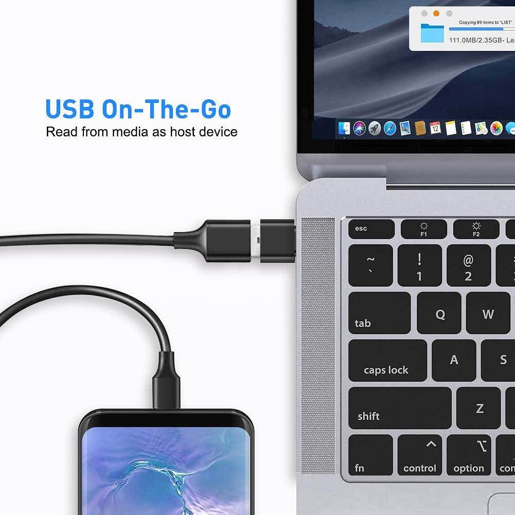 - ADATTATORE da USB a USB TYPE-C - ALLUMINIO - Femmina USB Maschio USB Type C