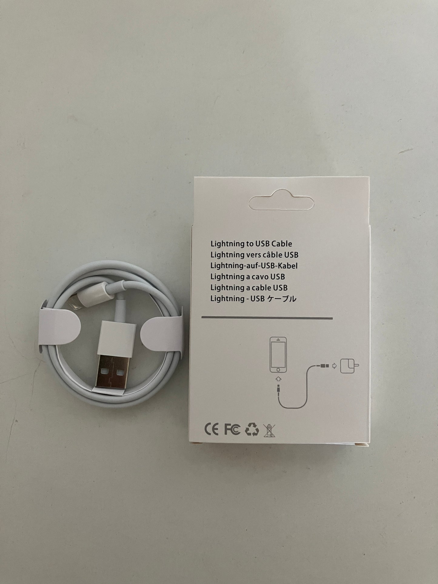 - Cavo di Ricarica Compatibile x iPhone - Cavetto da 1 Metro - USB to Lightning