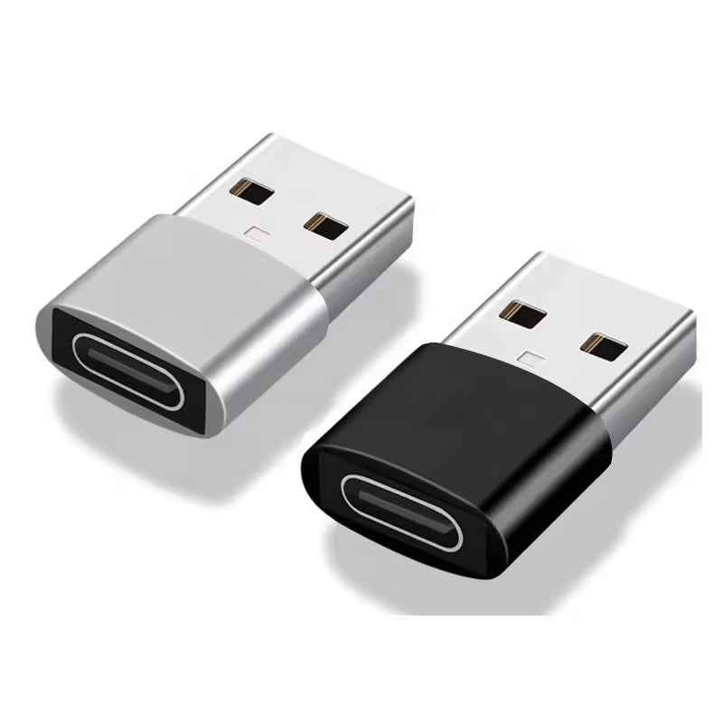 - ADATTATORE da USB TYPE-C a USB - ALLUMINIO - Femmina USB-C Maschio USB