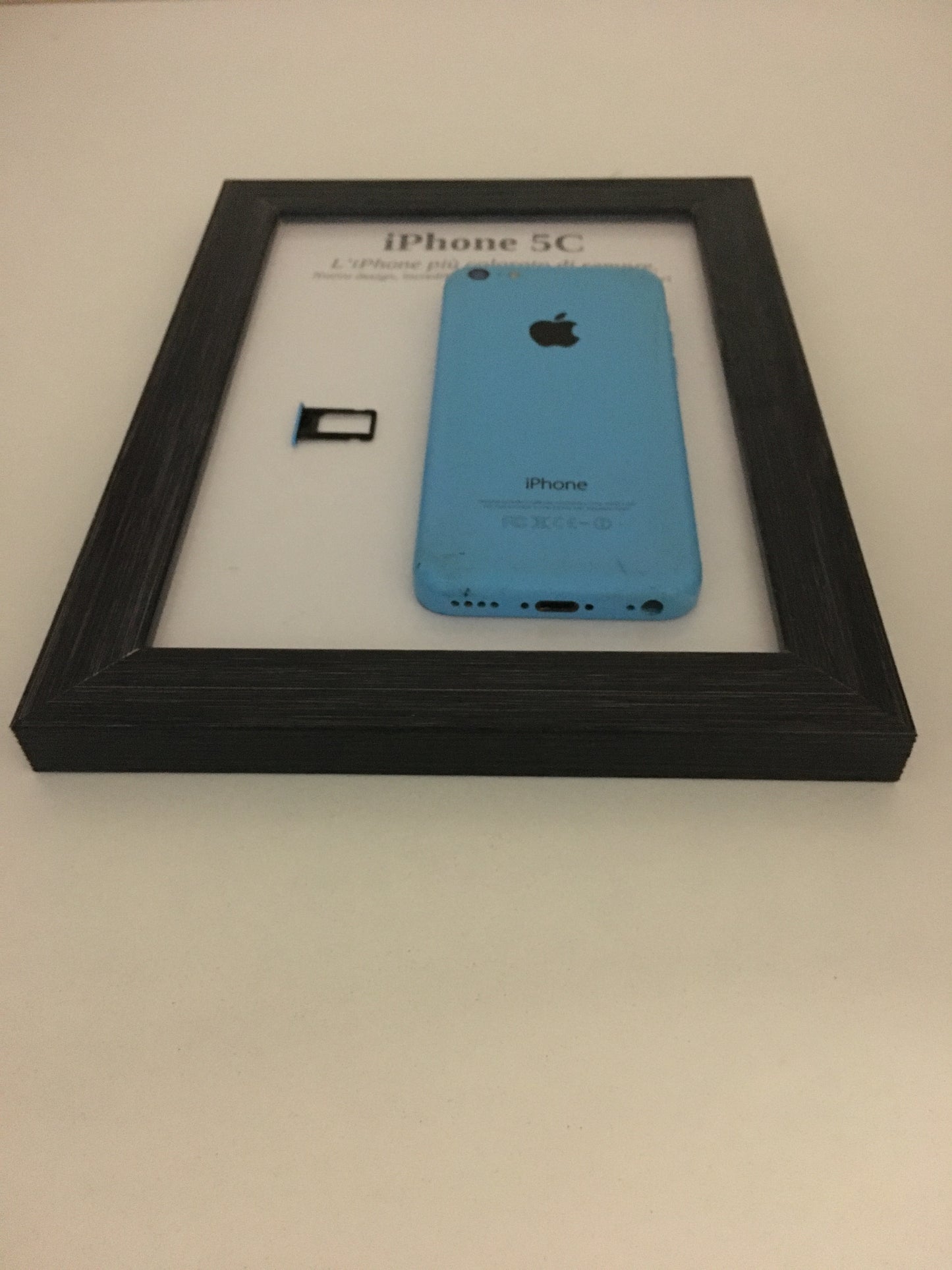 iPhone 5C Blue A1507 Disassemblato e Incorniciato Teardown - ESSENTIAL