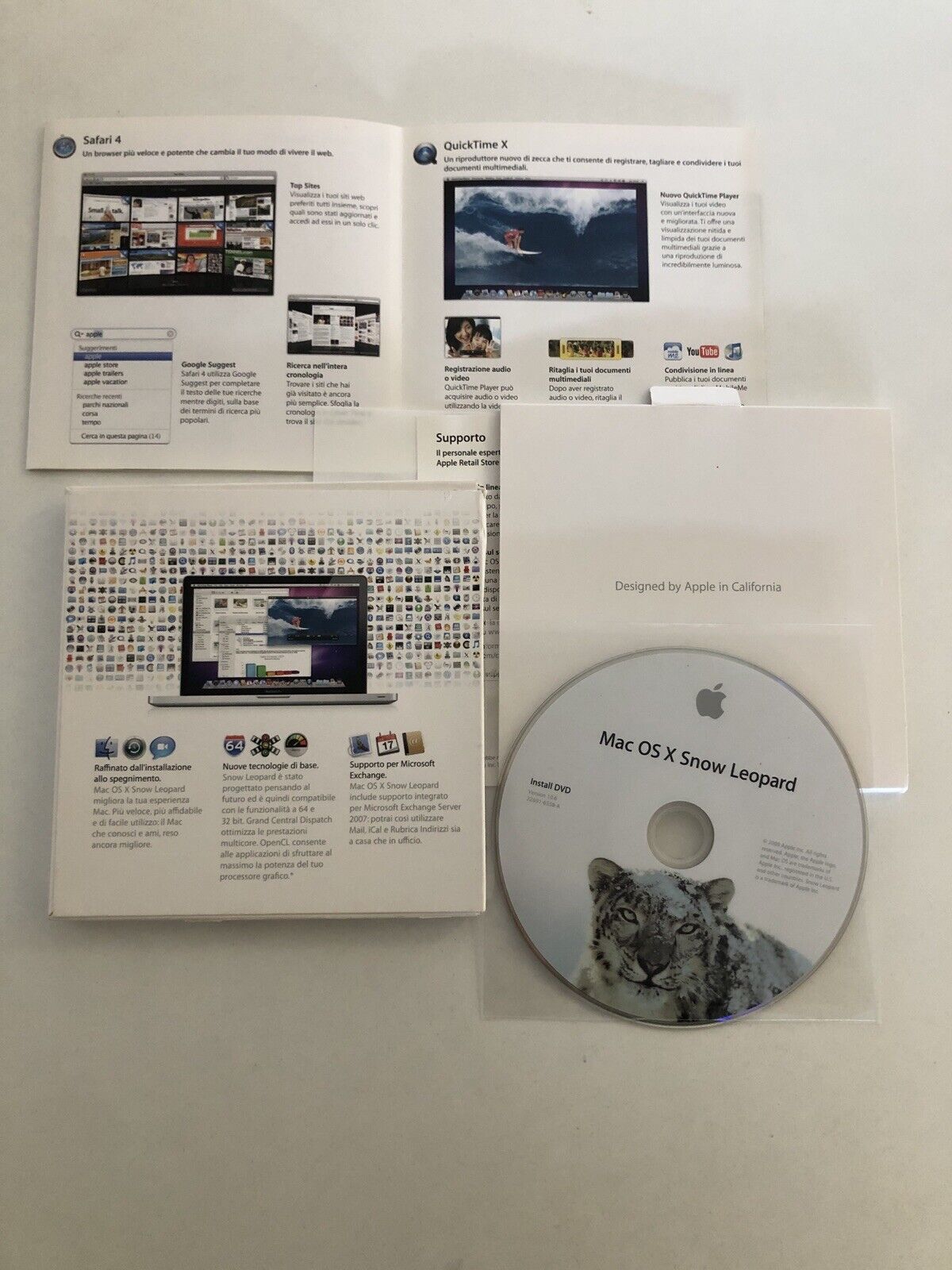 DVD Mac OS X Snow Leopard v10.6 RETAIL MC223T/A per Collezionisti