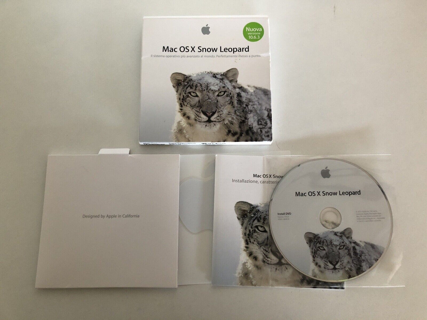 DVD Mac OS X Snow Leopard v10.6.3 MC573T/A per Collezionisti