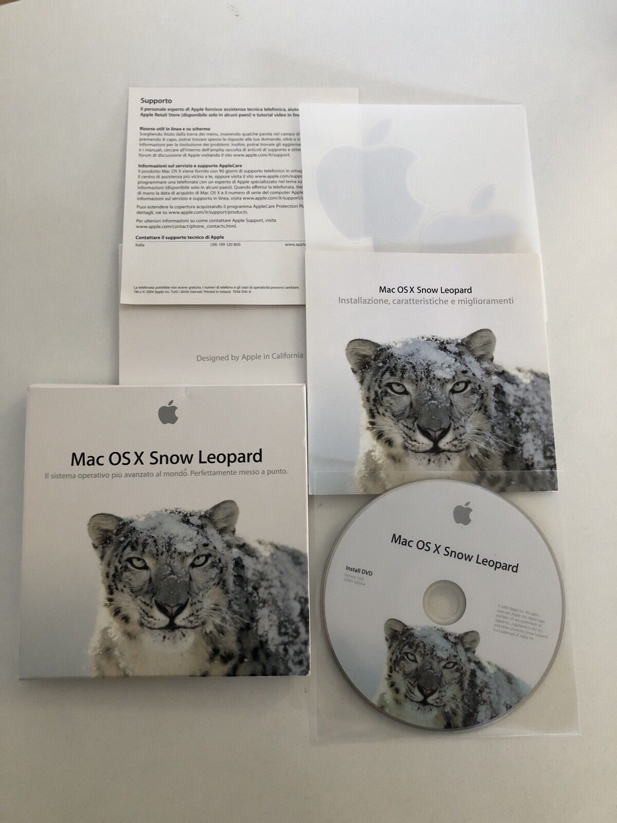 DVD Mac OS X Snow Leopard v10.6 RETAIL MC223T/A per Collezionisti